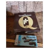 Pressman Quad-Ominos & Milton Bradley Dragon Dominoes Game Set