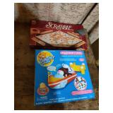 2 Board Games Bundle - Scrabble and Zhu Zhu Pets Speed Boat Set