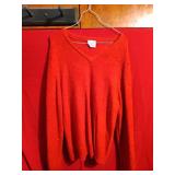 Mardi Knits Red Textured Sweater