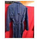 Ralph Lauren Navy Blue Cotton Trench Coat