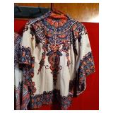 1970s Paisley Print Dress