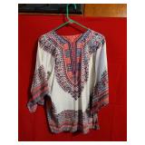 1970s Paisley Print Dress