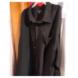 George Polka Dot Button-Down Dress Shirt 2XL