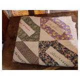 1930s Friendship Signature Quilt Block