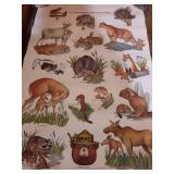 Smokey Bear Forest Conservation Educational Posters