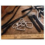 Black Leather Horse Driving Harness with Hardware