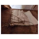 White Cotton Lace-Up Corset by Masquerades