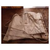 White Cotton Lace-Up Corset by Masquerades