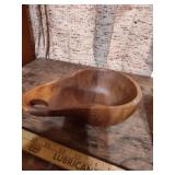 Japanese Wooden Bowl Set with Bamboo Cup