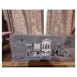 Old West Town Building Scene Wall Art