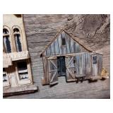 Old West Town Building Scene Wall Art