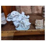 Mixed Collectible Lot - Porcelain Figurines and Jade Specimens