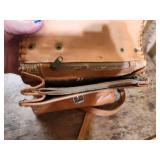 Tooled Leather Accordion Crossbody Bag