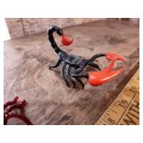 Spider and Glass Scorpion Decorations