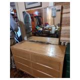 Mid Century Solid Wood 6-Drawer Dresser