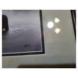 Moose in Misty Lake Photography Print