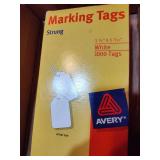Avery White Marking Tags with String
