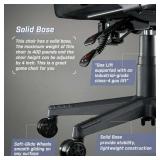 $180 Bossin Gaming Chair with Footrest, Massage Leather Game Chair