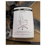 $180 Bossin Gaming Chair with Footrest, Massage Leather Game Chair