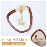 $69 Wall Mount Mirror, 22x22", Brown