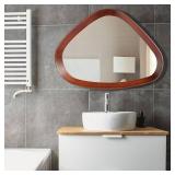 $69 Wall Mount Mirror, 22x22", Brown