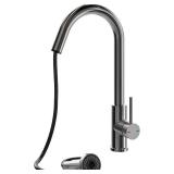 $238 OLD CAPTAIN Laundry Sink Cabinet with Pull-Down Faucet 24in White