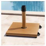 40 lbs Square Umbrella Stand with 2 Wheels Base fits 1.4-1.9in Poles