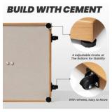 40 lbs Square Umbrella Stand with 2 Wheels Base fits 1.4-1.9in Poles