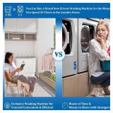 $50 Portable Twin Tub 18lbs Washing Machine with Drying Rack & Hangers