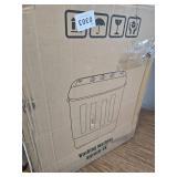 $50 Portable Twin Tub 18lbs Washing Machine with Drying Rack & Hangers