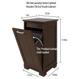 $104 Tilt-Out Trash Cabinet with Deodorisation, 10-Gallon Trash Can