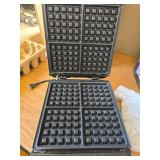 $60 Krups Breakfast Set Stainless Steel Waffle Maker, 4 Slices, 1200W