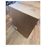 Amazon Basics Trash Can, Rectangular Wastebasket, 10 Gal, Blue