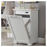 $100 OLD CAPTAIN Tilt-Out Laundry Sorter/Trash Cabinet, Deodorizing