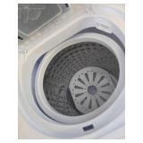 $50 Portable Twin Tub 18lbs Washing Machine with Drying Rack & Hangers