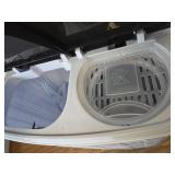 $50 Portable Twin Tub 18lbs Washing Machine with Drying Rack & Hangers