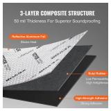 $50 VEVOR Car Sound Deadening Mat, 50 mil, 52 sqft Butyl