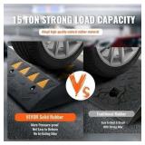 $97 VEVOR Rubber Curb Ramp 2 Pack, 6" Rise, Heavy-Duty 15T Ramps