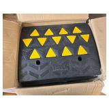 $97 VEVOR Rubber Curb Ramp 2 Pack, 6" Rise, Heavy-Duty 15T Ramps