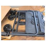 $58 Collapsible Folding Wagon with Wheels, 330lb Capacity Utility Cart
