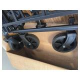 $58 Collapsible Folding Wagon with Wheels, 330lb Capacity Utility Cart