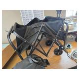 $58 Collapsible Folding Wagon with Wheels, 330lb Capacity Utility Cart