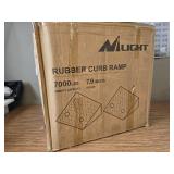 $129 7.9-Inch 7000lb Rise Height Rubber Curb Ramp (Pair)