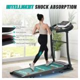 $800 Foldable Electric Treadmill 2.5HP, 12 Programs, 10MPH