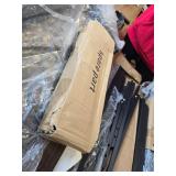 $170 Farmhouse Full Bed Frame with Bookcase Headboard and Storage