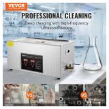 $160 VEVOR Ultrasonic Cleaner w/ Digital Timer & Heater, Jewelry 22L