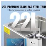 $160 VEVOR Ultrasonic Cleaner w/ Digital Timer & Heater, Jewelry 22L