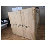 $120 Art3d Decorative 3D Wall Panels, 11.8"x11.8", Black, 100 sq ft