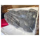 $379 40 in. Tall Outdoor 4-Tier Rock Water Fountain with LED Lights