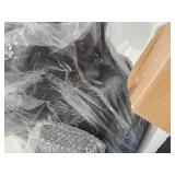 $379 40 in. Tall Outdoor 4-Tier Rock Water Fountain with LED Lights